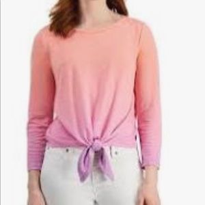 Petite Ombre Tie-Front Top